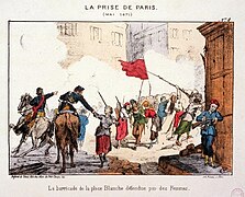 La barricade de la place Blanche défendue par des femmes lors de la Semaine sanglante.jpg