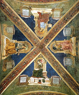 4 Sibìlle into tröno, 1501 (Colegiâta Santa Marìa Magiô - Spello)