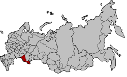 Rusya haritasında Orenburg