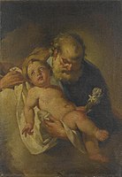 S. Giuseppe e Gesù bambino, 91 x 62.5 cm.