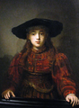 Rembrandt, Fata din rama tabloului (Mireasa evreiască), 1641