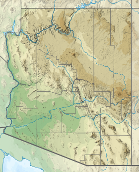 Voir sur la carte topographique d'Arizona