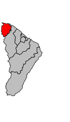 Cantone di Iracoubo – Mappa