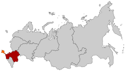 Lokasi Distrik Federal Selatan di Russia