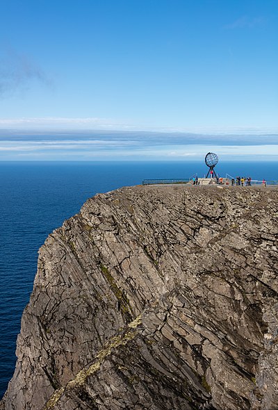 Die Noordkaap in Noorweë is die noordelikste punt op die Europese vasteland.