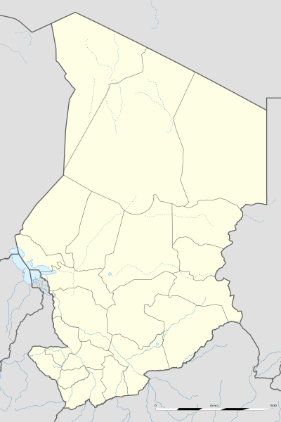 Mapa konturowa Czadu
