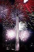 Függetlenség napi tűzijáték a Washington-emlékműnél