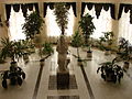 Statue of grieving mother, Hotel Complex Projorovskoe lobby