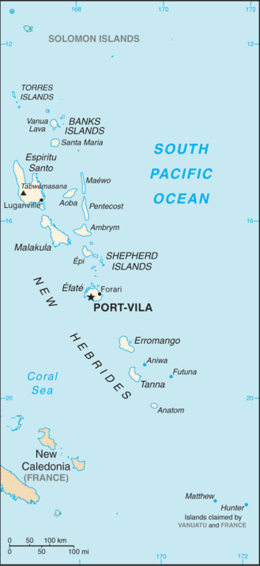 خريطة فانواتو