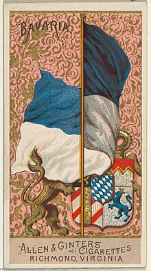 Bavaria, from Flags of All Nations, Series 2 (N10) for Allen & Ginter Cigarettes Brands MET DP841363.jpg