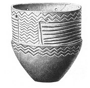 Típica cerámica cordada