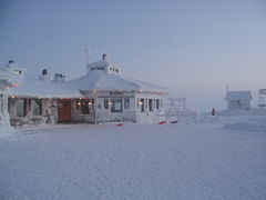 Le restaurant Huippu au sommet du mont Kaunispää.