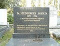 Steinberger Sarolta sírja. Kozma utcai izraelita temető: 5B-7-10.