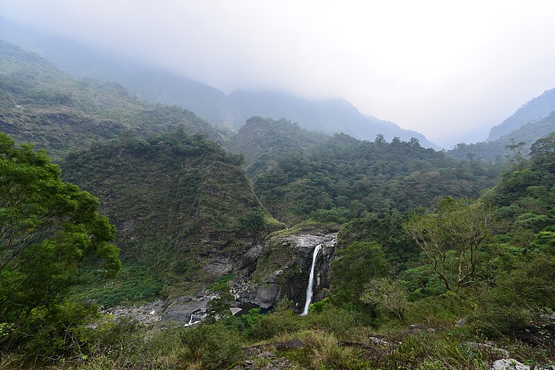 File:Shalawan Waterfall in mountains in Majia.jpg