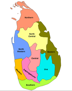 Các tỉnh Sri Lanka
