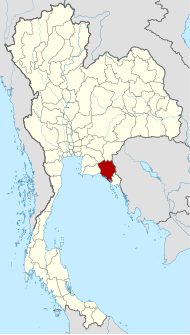 থাইল্যান্ডর মানচিত্রগত চাংৱাত চানথাবুরি