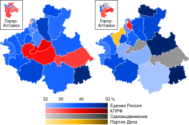 Résultats des élections par circonscription électorale.
