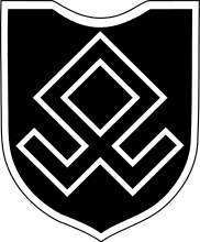 Truppenkennzeichen der 7. SS-Freiwilligen-Gebirgs-Division „Prinz Eugen“ (1941 – 1945) mit Othala-Rune