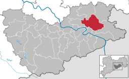 Läget för kommunen Hohnstein i Landkreis Sächsische Schweiz-Osterzgebirge
