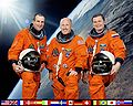 Launched Expedition 6 crew L-R: Donald Pettit, Ken Bowersox and Nikolai Budarin