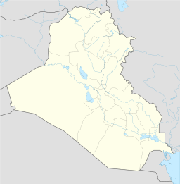 Al-Aujas läge i Irak