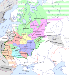 Mapa Rusi Włodzimiersko-Suzdalskiej