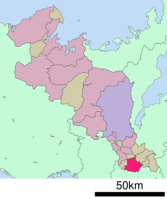 Poziția localității Kizugawa