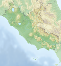 Anzio op de kaart van Lazio