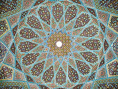 Mozek lelangit Makam Hafez di Shiraz, Iran