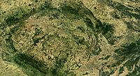 Nasa-Satellietbeeld van Tsjeggië.