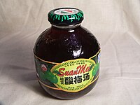 Suanmeitang is a beverage that is prepared with smoked Chinese plums.