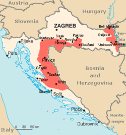 Lokacija Republike Srpske Krajine
