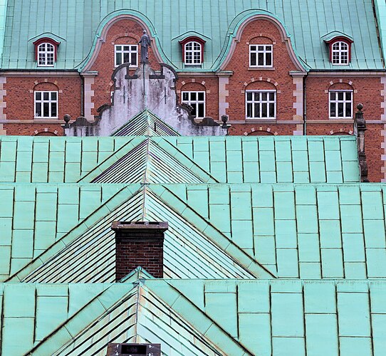 Вид со шпиля старого здания Копенгагенской биржи