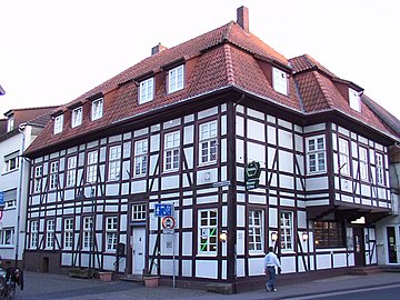 Herenhuis (1701) aan de Residenzstraße te Schloß Neuhaus