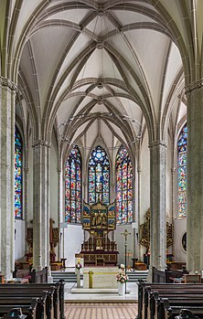 Interior da igreja paroquial de Waidhofen an der Ybbs, Baixa Áustria (definição 6 359 × 9 983)