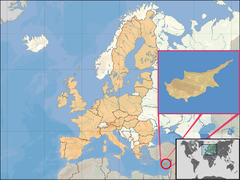 Кіпр на карті