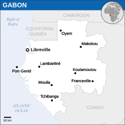 Lokasi Gabon