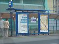 Tram stop in Kraków