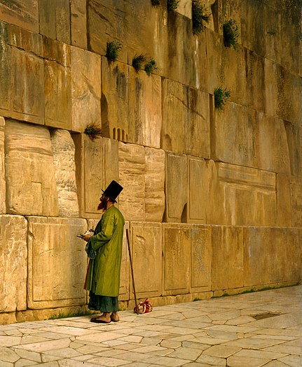 The Wailing Wall by J.L. Gerome - 1880.
