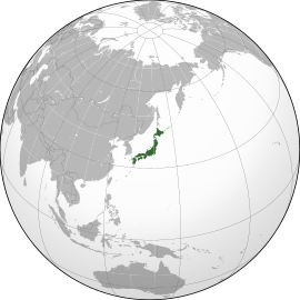 Розташування Японії