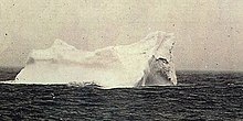 Photo d'un iceberg soupçonné d'être celui qui a été heurté le Titanic.
