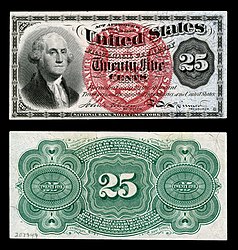 $0.25 - Fr.۱۳۰۳ جرج واشنگتن.