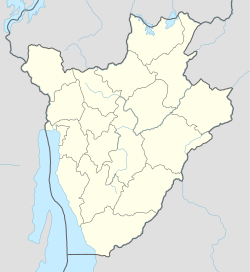 Giheta ubicada en Burundi