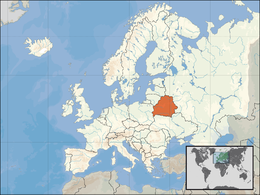 Bielorùscia ò Rùscia Giànca - Localizzazione