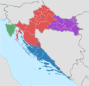 Главните историско-географски области во Хрватска