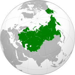 Russian Empire at its peak in 1865:   Russian Empire   Protectorates and sphere of influence