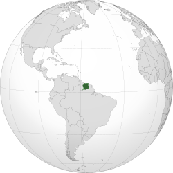 Location of ਸੂਰੀਨਾਮ