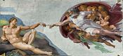 "Penciptaan Adam" karya Michelangelo