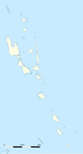 Port Vila na mapi Vanuatua