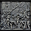 John Ternouthin reliefi The Death of Nelson at Trafalgar jalustan eteläsivustalla.